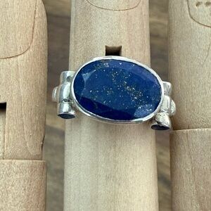 Lapis Lazuli Stone Sterling Silver Ring